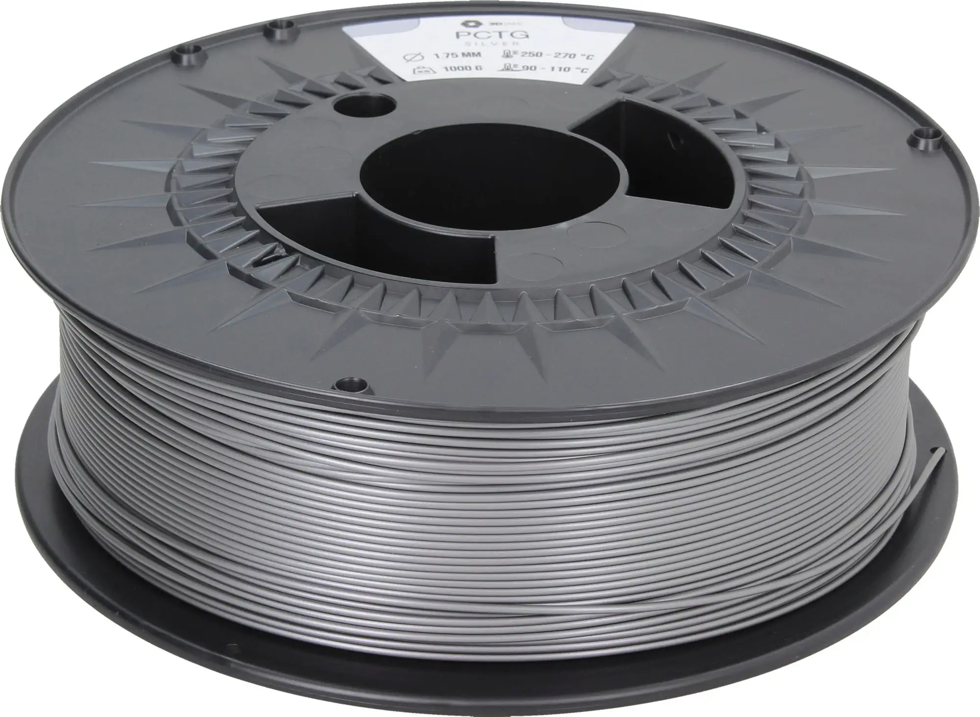 3DJAKE PCTG Silver, 1,75 Mm / 1000 G 3 3DJAKE PCTG Silver, 1,75 Mm / 1000 G