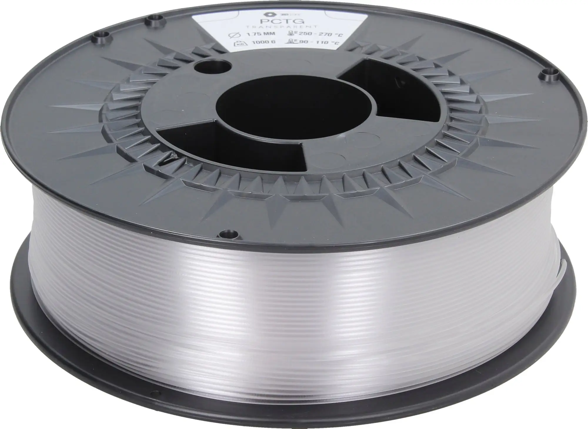 3DJAKE PCTG Transparent, 1,75 Mm / 1000 G 3 3DJAKE PCTG Transparent, 1,75 Mm / 1000 G