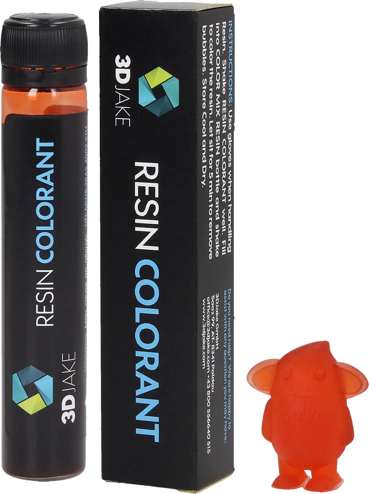 3DJAKE Resin Colorant Transparent Orange, 25 G 3 3DJAKE Resin Colorant Transparent Orange, 25 G