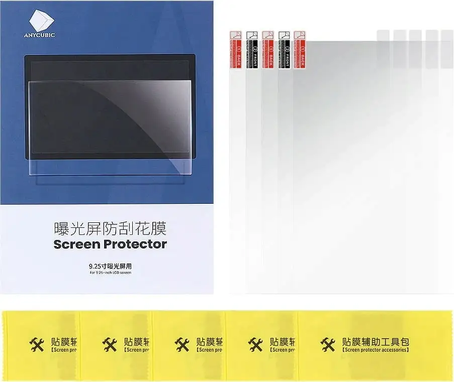 Anycubic LCD Screen Protector, Photon Mono X - Set Of 5 3 Anycubic LCD Screen Protector, Photon Mono X - Set Of 5