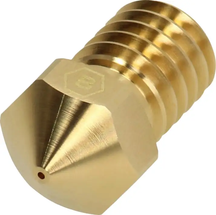BROZZL Brass Nozzle For E3D V6 Hotends, 0.4 Mm 3 BROZZL Brass Nozzle For E3D V6 Hotends, 0.4 Mm