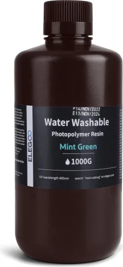 Elegoo Water Washable Resin Mint Green, 1.000 G