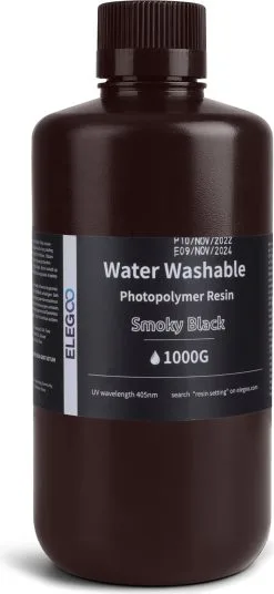 Elegoo Water Washable Resin Smoky Black, 1.000 G