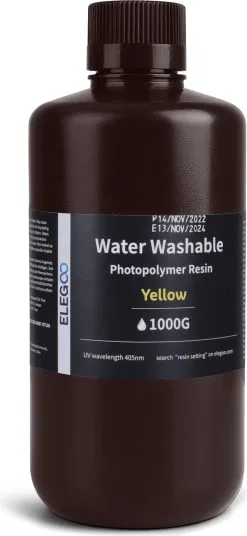 Elegoo Water Washable Resin Yellow, 1.000 G