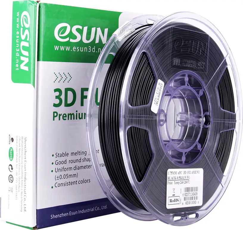ESUN EPC Black, 1.75 Mm / 500 G 5 ESUN EPC Black, 1.75 Mm / 500 G - Image 3