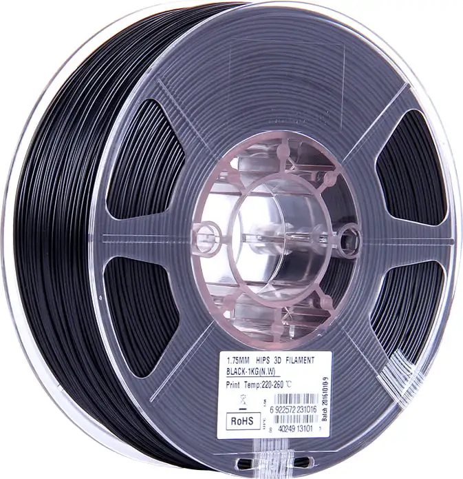 ESUN HIPS Black, 1.75 Mm / 1000 G 3 ESUN HIPS Black, 1.75 Mm / 1000 G