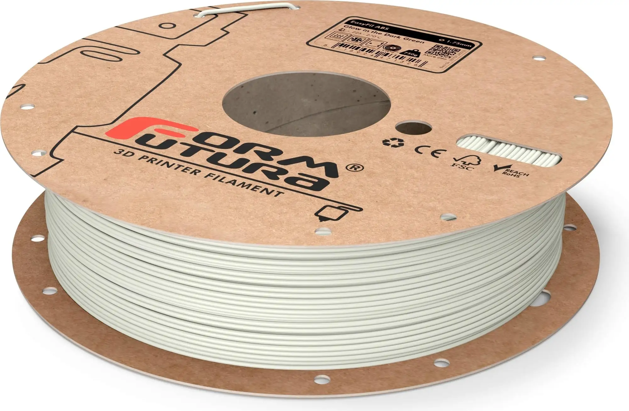 Formfutura EasyFil™ ABS Glow In The Dark Green, 1.75mm / 250g 3 Formfutura EasyFil™ ABS Glow In The Dark Green, 1.75mm / 250g