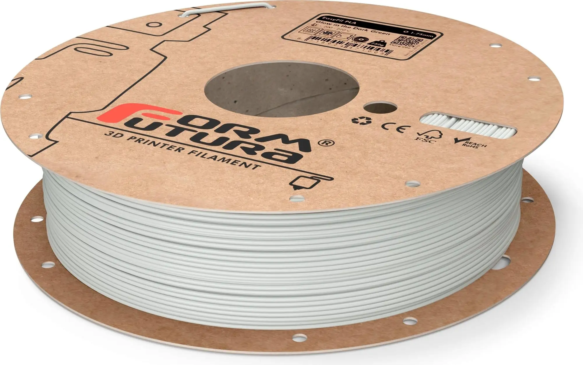 Formfutura EasyFil™ PLA Glow In The Dark Green, 1.75mm / 250g 3 Formfutura EasyFil™ PLA Glow In The Dark Green, 1.75mm / 250g