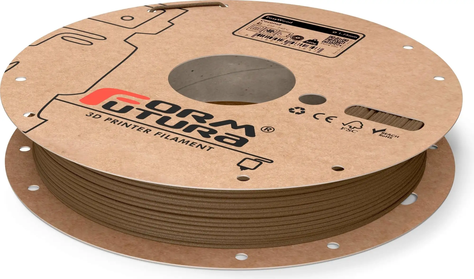 Formfutura EasyWood™ Coconut, 1.75 Mm / 500 G 3 Formfutura EasyWood™ Coconut, 1.75 Mm / 500 G