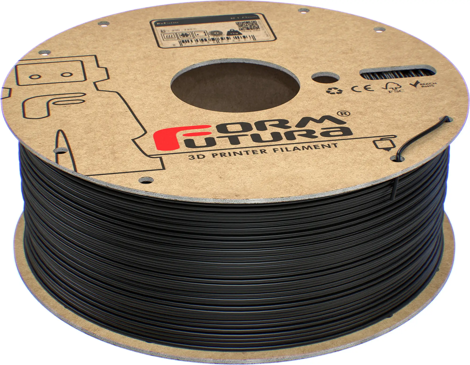 Formfutura ReForm™ - RTitan Black, 1.75mm / 1000g 3 Formfutura ReForm™ - RTitan Black, 1.75mm / 1000g