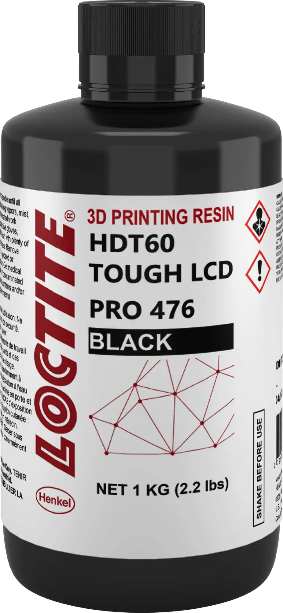 LOCTITE Pro476 HDT60 Tough Black Resin, 1.000 G 3 LOCTITE Pro476 HDT60 Tough Black Resin, 1.000 G