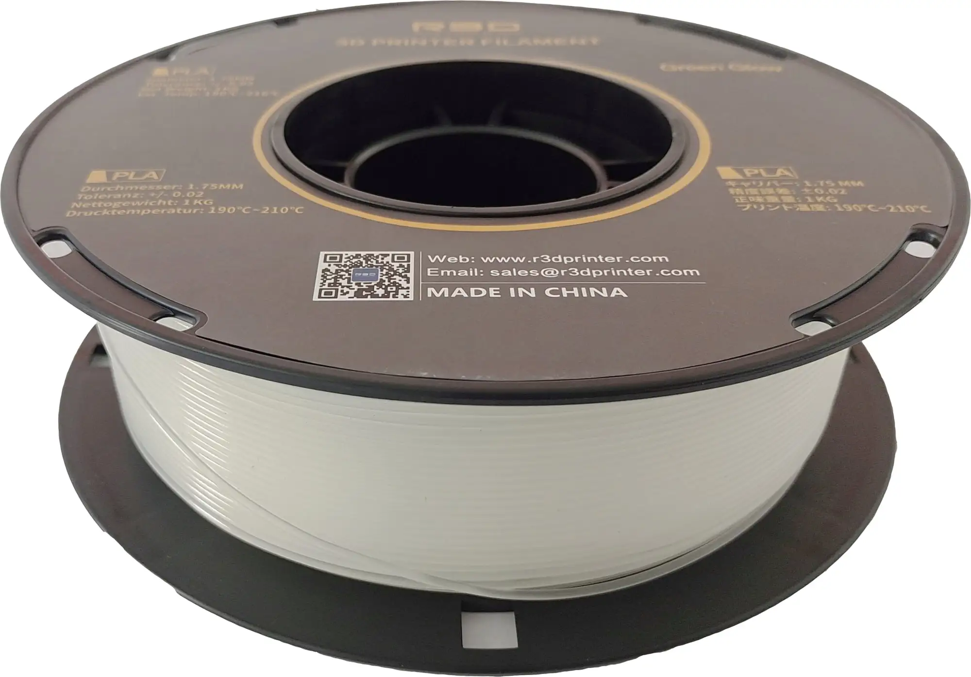 R3D PLA Glow In The Dark Green, 1.75 Mm / 1000 G 4 R3D PLA Glow In The Dark Green, 1.75 Mm / 1000 G - Image 2