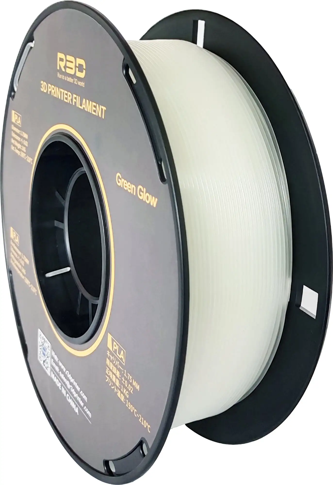 R3D PLA Glow In The Dark Green, 1.75 Mm / 1000 G 3 R3D PLA Glow In The Dark Green, 1.75 Mm / 1000 G