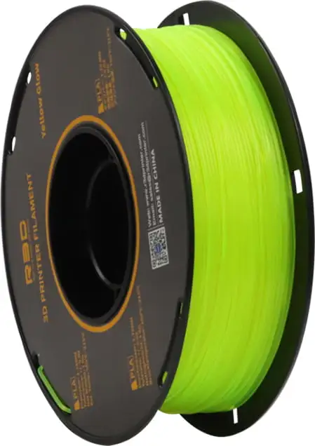 R3D PLA Glow In The Dark Yellow, 1.75 Mm / 1000 G 3 R3D PLA Glow In The Dark Yellow, 1.75 Mm / 1000 G