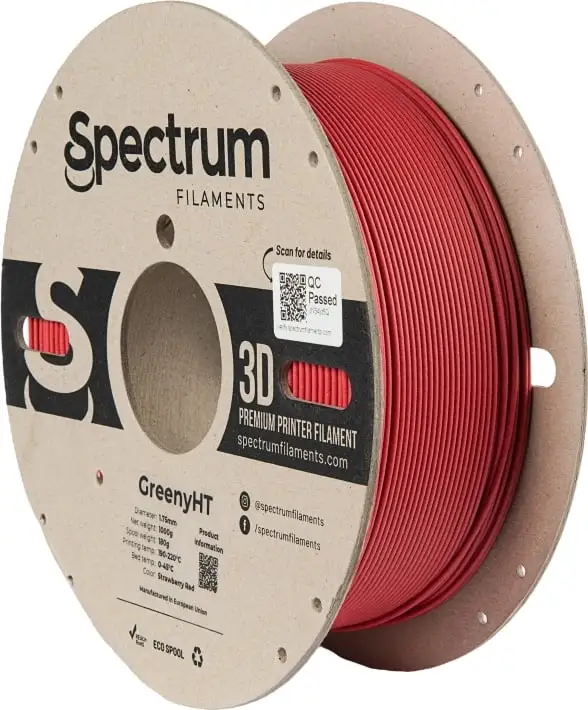 Spectrum GreenyHT Strawberry Red, 1.75mm / 1000g 3 Spectrum GreenyHT Strawberry Red, 1.75mm / 1000g