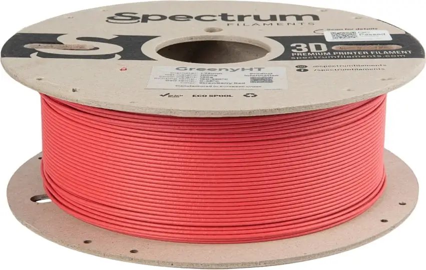 Spectrum GreenyHT Strawberry Red, 1.75mm / 1000g 4 Spectrum GreenyHT Strawberry Red, 1.75mm / 1000g - Image 2