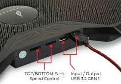 SureFire Bora Gaming Laptop Cooler, Red -Filaments Shop surefire bora gaming laptop cooler 401305 en