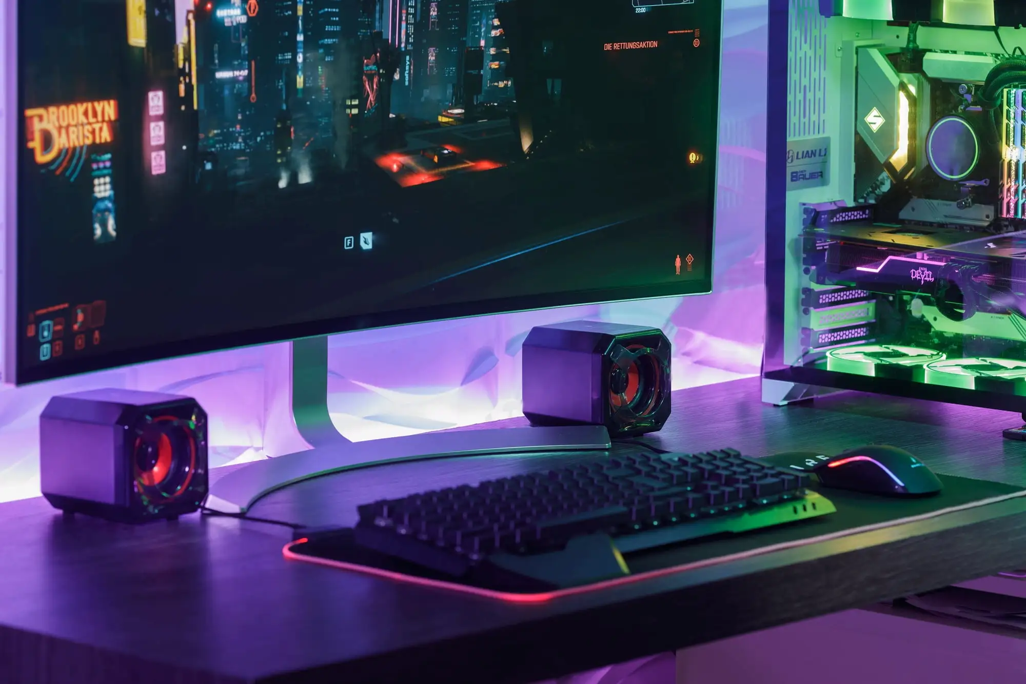 Surefire Silent Flight 680 Gaming Mouse Pad With RGB, 1 Pc 4 Surefire Silent Flight 680 Gaming Mouse Pad With RGB, 1 Pc - Image 2