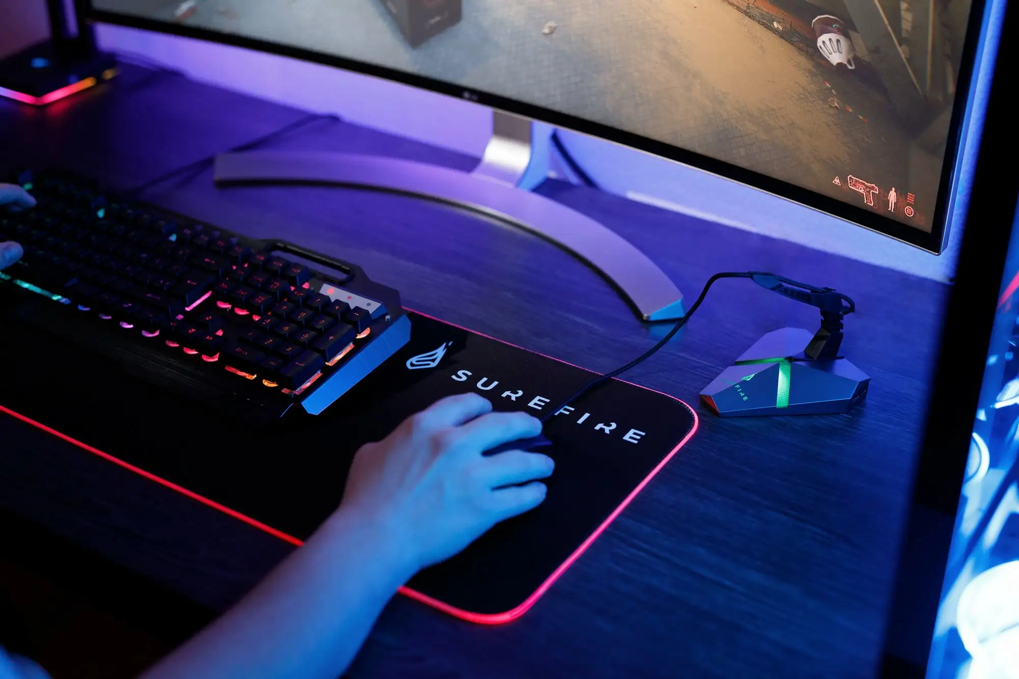 Surefire Silent Flight 680 Gaming Mouse Pad With RGB, 1 Pc 5 Surefire Silent Flight 680 Gaming Mouse Pad With RGB, 1 Pc - Image 3