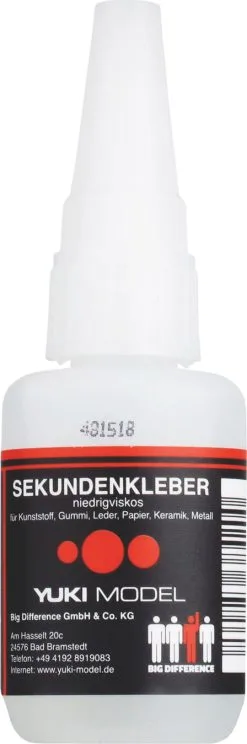 YUKI MODEL Superglue 20 G, Medium Fluid